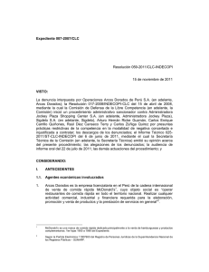 Expediente 007-2007/CLC Resolución 059-2011/CLC