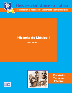 historia de méxico ii - Universidad América Latina