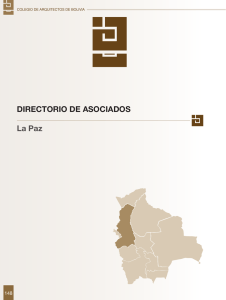 DIRECTORIO DE ASOCIADOS La Paz - Colegio de Arquitectos de