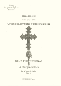 Noviembre Cruz procesional. La liturgia católica