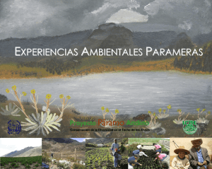 PPA. 2012. Experiencia Ambientales Parameras