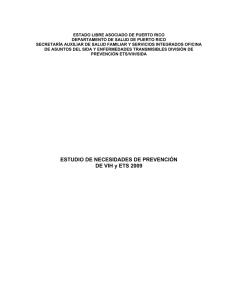ESTUDIO DE NECESIDADES DE PREVENCIÓN DE VIH y ETS 2009