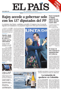Rajoy accede a gobernar solo con los 137 diputados del PP