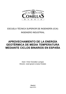 aprovechamiento de la energía geotérmica de media temperatura