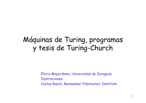 Máquinas de Turing y tesis de Turing-Church