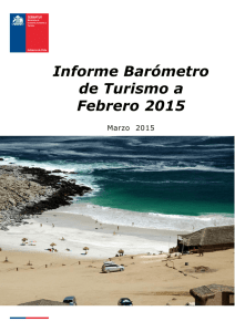 Informe Barómetro de Turismo a Febrero 2015