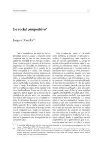 Lo social competitivo - Facultad de Ciencias Sociales