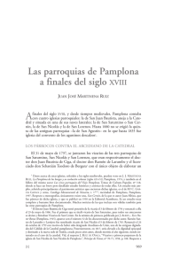 Las parroquias de Pamplona a finales del siglo XVIII.