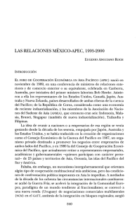las relaciones méxico-apec, 1995-2000