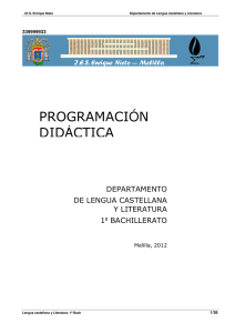 programación didáctica