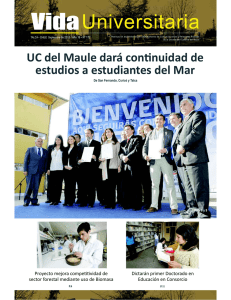 UC del Maule dará conƟnuidad de estudios a estudiantes del Mar