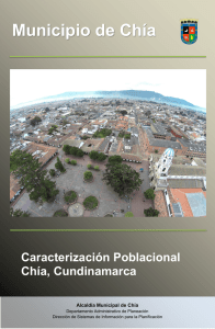 Caracterización Poblacional Chía, Cundinamarca