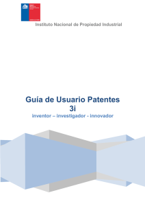 Guía de Usuario Patentes 3i - Oficina de Transferencia y