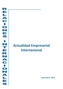 Actualidad empresarial internacional - Noviembre 2015