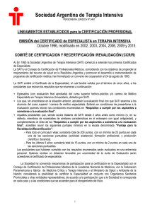 Octubre 1996 - Sociedad Argentina de Terapia Intensiva