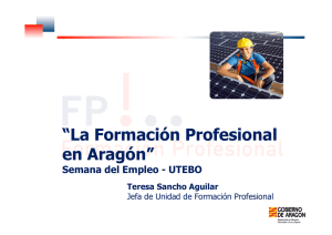 “La Formación Profesional en Aragón”