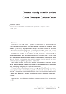 Diversidad cultural y contenidos escolares
