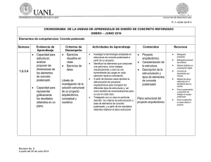 Cronograma - Facultad de Arquitectura / UANL