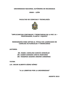 implicancias contables y tribu - Universidad Nacional Autónoma de
