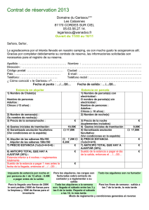 Contrat de réservation 2013
