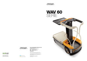 Recogepedidos WAV 60 catálogo - Crown Equipment Corporation