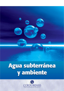 Agua subterránea - Gobierno de la Provincia de Córdoba