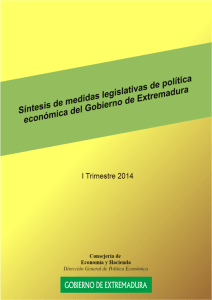 Síntesis Medidas Legislativas Política Económica Gobierno de