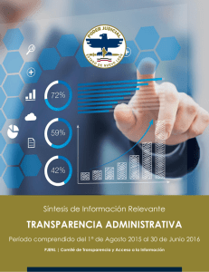 Síntesis Administrativa Compilación anual que contiene información