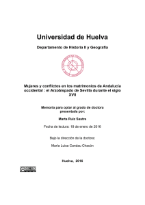 mujeres y conflictos en los matrimonios de andalucía occidental. el