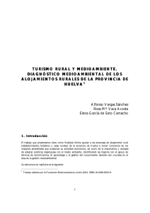 ESTUDIO TURISMO RURAL Y MEDIOAMBIENTE (Huelva 2004)