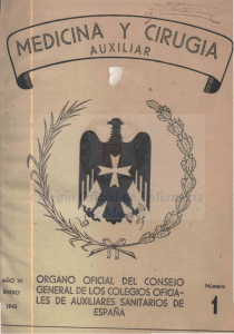 Enero 1945 en PDF - CODEM. Ilustre Colegio Oficial de Enfermería