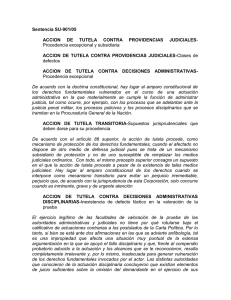 Sentencia SU-901/05 ACCION DE TUTELA CONTRA