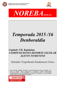 Temporada 2015 /16 Denboraldia