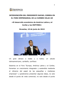 foro empresarial - Presidencia de la República del Ecuador