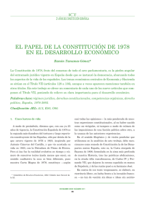 el papel de la constitución de 1978 en el desarrollo
