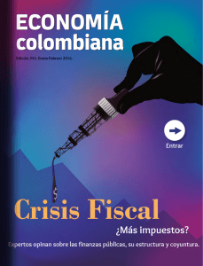 revista Economía Colombiana - Contraloría General de la República