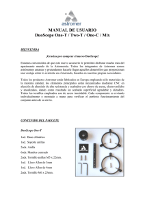 MANUAL DE USUARIO DuoScope One-T / Two-T / One-C