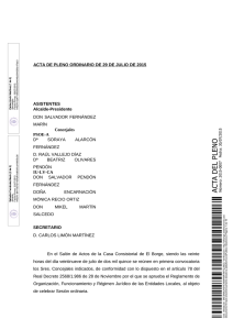 Pleno 29 de Julio de 2015 - Ayuntamiento de El Borge