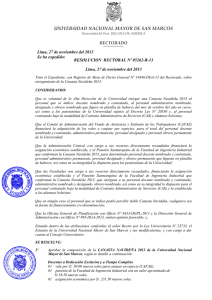 resolucion rectoral nº cr-99 - Universidad Nacional Mayor de San