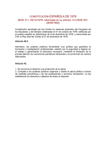 Constitución Española de 27 de diciembre de 1978