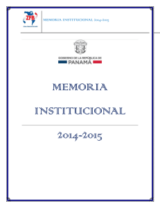 memoria institucional 2014-2015