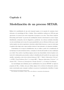 Modelización de un proceso SETAR.