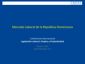Mercado Laboral de la República Dominicana
