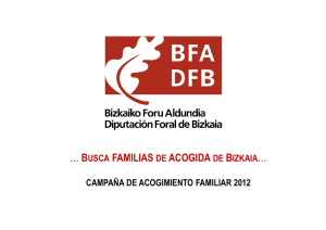 … BUSCA FAMILIAS DE ACOGIDA DE BIZKAIA…