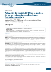 Aplicación del modelo EFQM en la gestión de los servicios