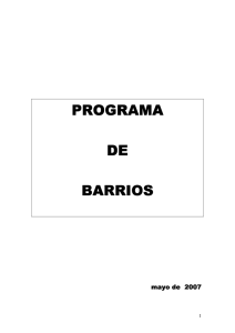 Programas de Barrios