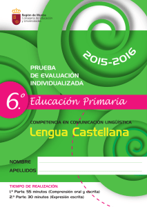 Lengua Castellana - Ministerio de Educación, Cultura y Deporte