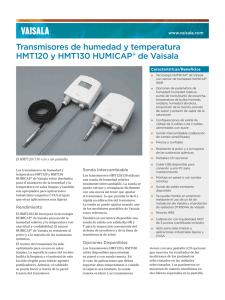 Transmisores de humedad y temperatura HMT120 y