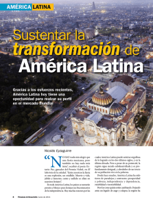 Sustentar la transformación de América Latina