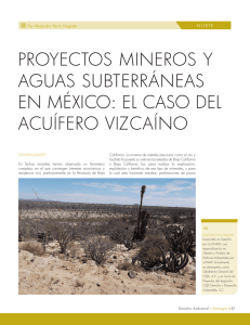 proyectos mineros y aguas subterráneas en méxico